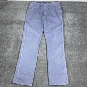 Wrangler Jeans Men's 36x34 Purple Denim Cowboy Cut Western‎ Rodeo Festival